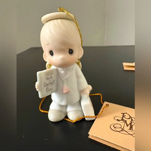 Precious Moments Collections, “It’s A Perfect Boy”, Christmas Holiday Or…
