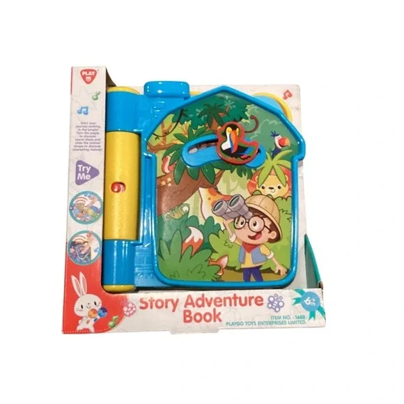 Playgo Story Adventure Book Musical Interactive Baby Toy 1688 Jungle Theme 6M+‎