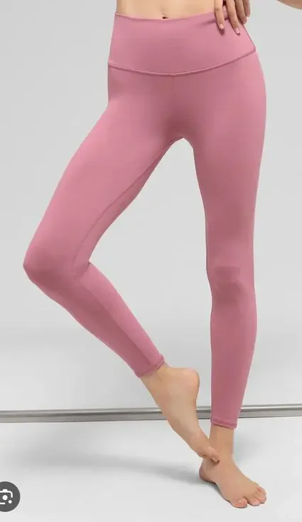 Alo High Waist 7/8 Airbrush Leggings in Pink Wild Rose XS