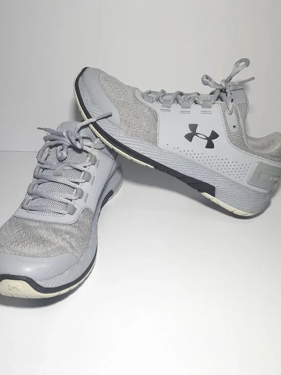 Under Armour Commit TR EX 3020789-109 Grey Training Shoes Men's Sz 8.5