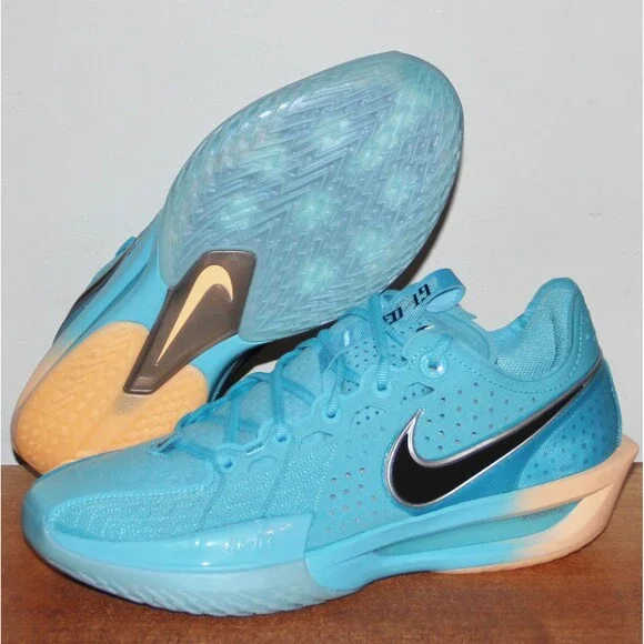 Nike Air GT Cut 3 Basketball Mens 6.5 Womens 8 Blue Fury Tangerine
