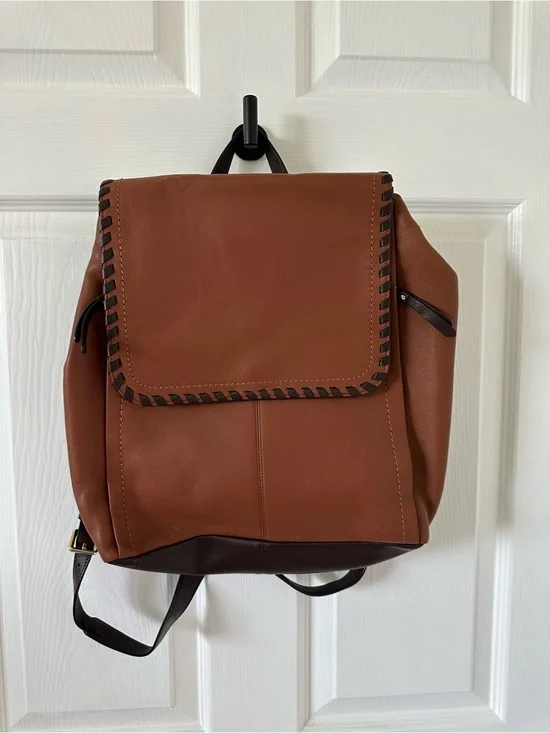 Cole Haan Brown Leather-Backpack – Casual Daypack never used stored