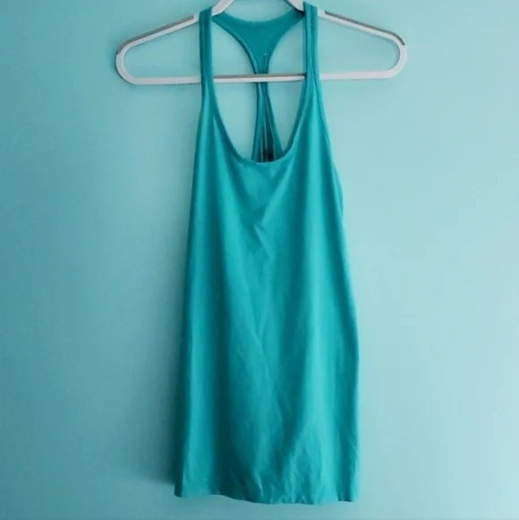Nike Dri-fit Teal Slim Fit Racerback Tank Top Athletic Athleisure Women's Small