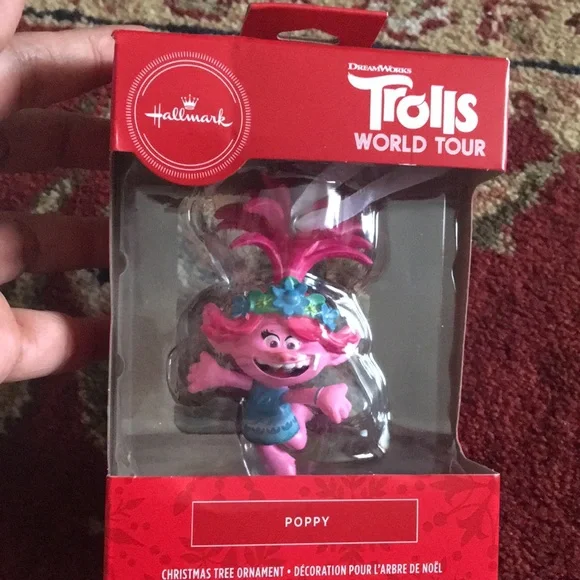 Hallmark Trolls Poppy Pink Christmas Ornament New