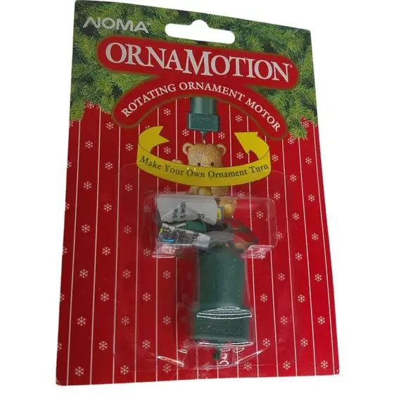 Vintage Noma OrnaMotion Rotating Ornament Motor With Hook New