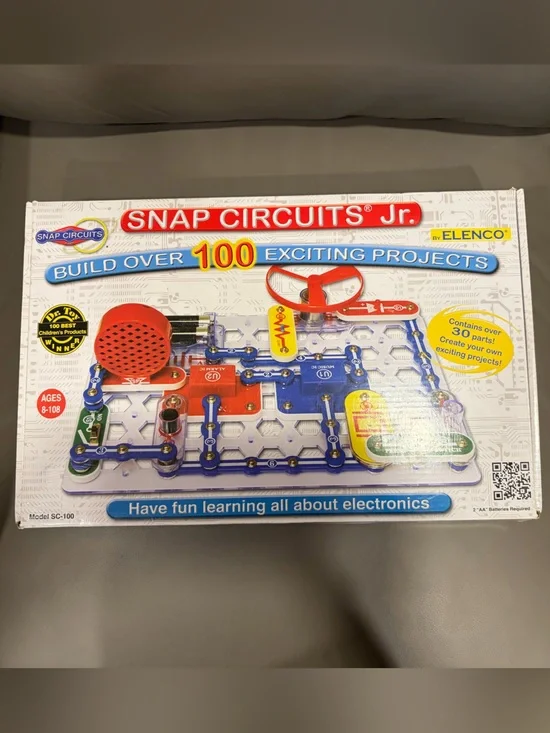 Snap Circuits Jr. Kids Electronics Kit - Blue & Red