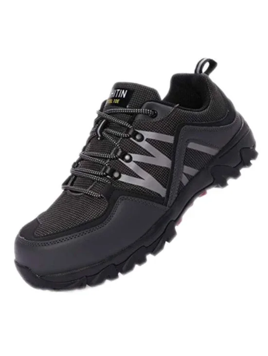 WHITIN Men's Comfortable Steel Toe Work Shoes Size 7.5