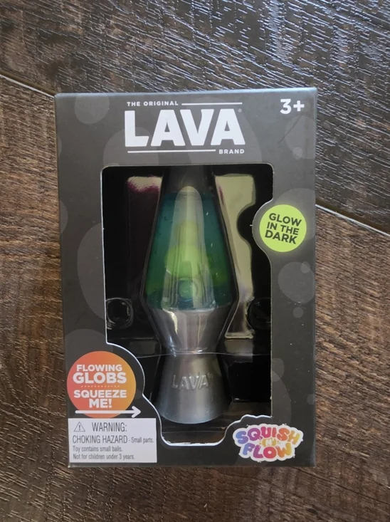 Lava Squish N Flow Glow in the Dark Squishy Fidget Toy Sensory Stress Toy NEW