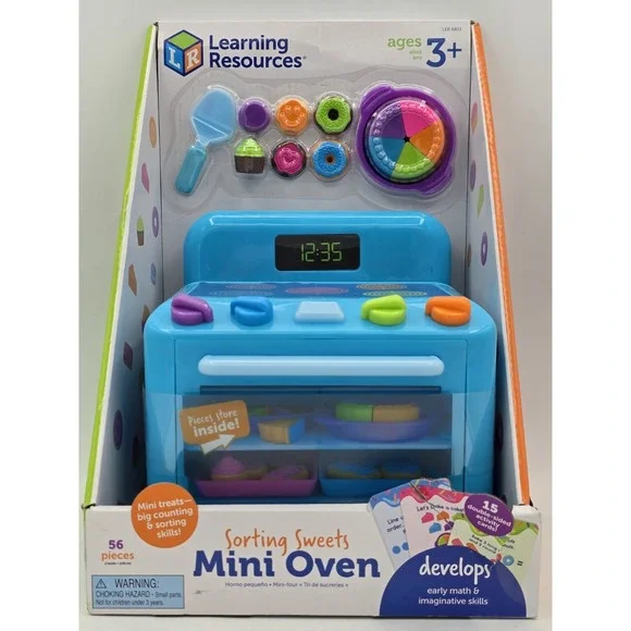 New Learning Resources Sorting Sweets Mini Oven‎ Kitchen Pretend Play Ages 3+