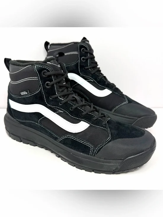 Vans Men’s UltraRange Exo MTE-1 Hiking Shoes Sz 9 Black Suede Outdoors Trail EUC