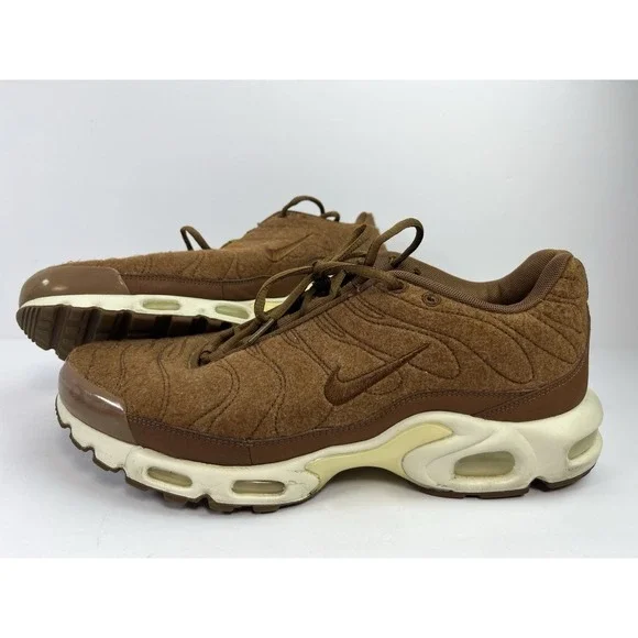 Nike Air Max PLUS Quilted Men's Size 13 Running Shoes Ale Brown 806262-200