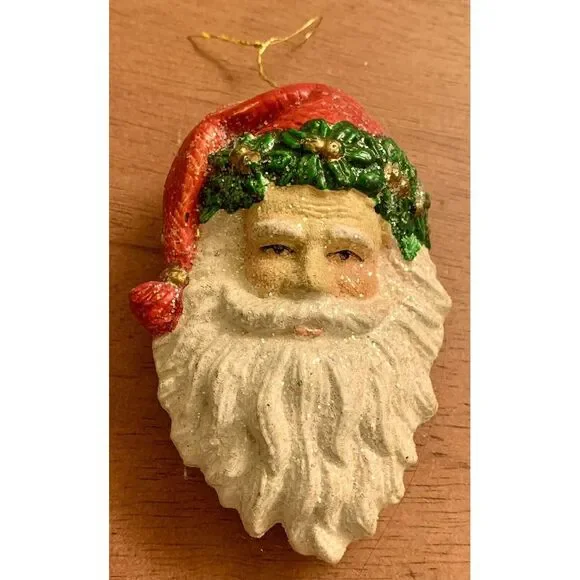 Vintage Victorian Santa Clause Christmas St. Nicholas Old World Holiday Ornament