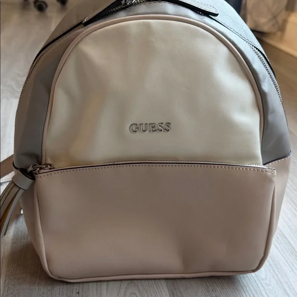 GUESS Cream Faux Leather‎ Backpack