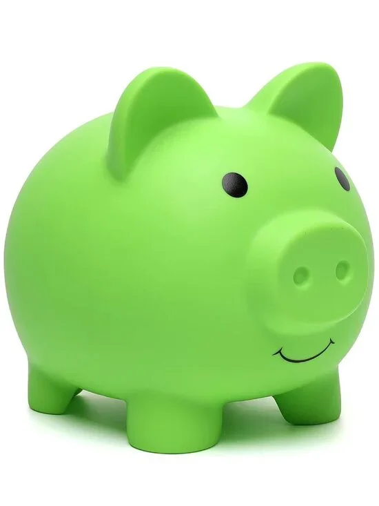 Piggy Bank, Coin Bank for Boys and Girls, Children's Plastic Shatterproof Money