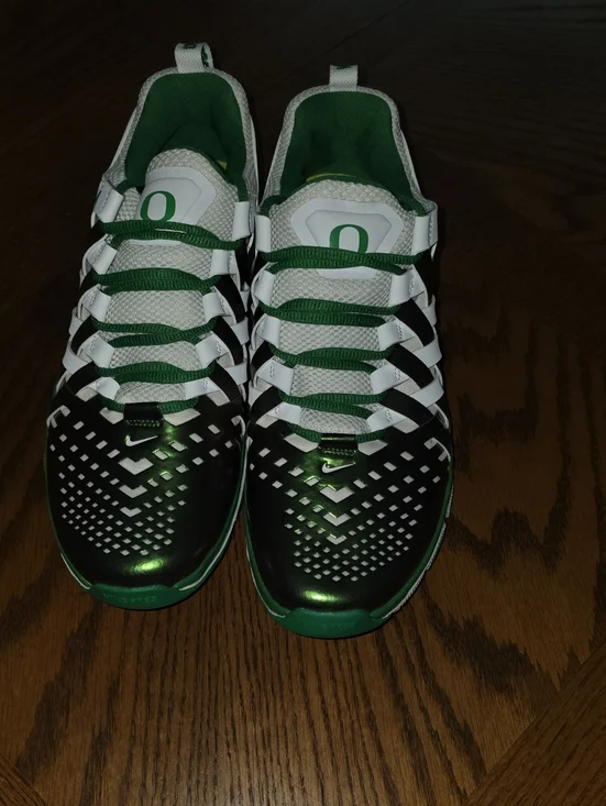 University of Oregon Green & White Athletic Sneakers 5.0 Trainers