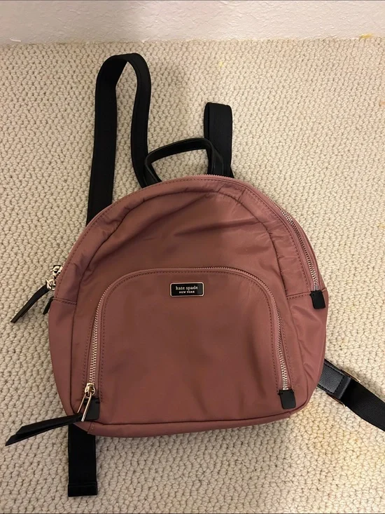 New Kate Spade Mauve Nylon  Mini Backpack