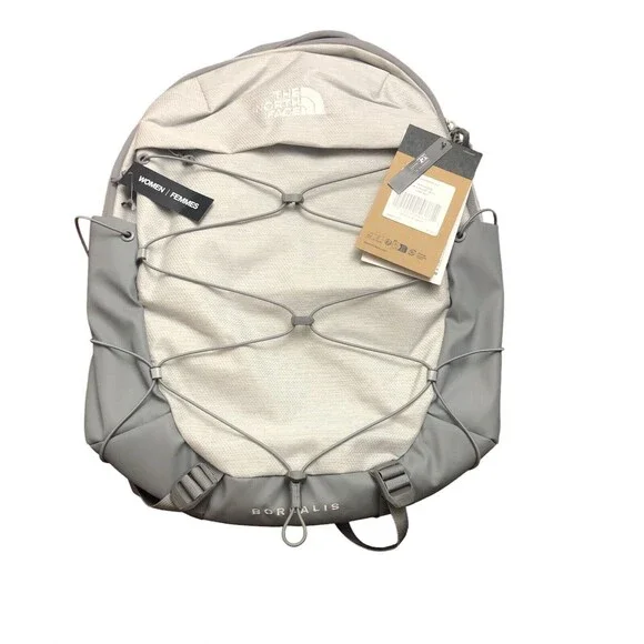 The North Face Borealis Laptop Backpack TNF White Metallic Mélange/Mid Grey New