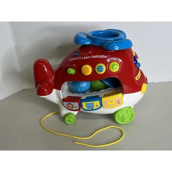 VTech Explore and Learn Helicopter‎ Sounds, ABCs, Colors & Counting - Works!