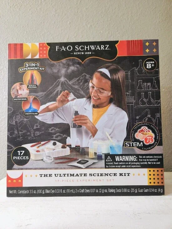 NEW FAO Schwarz Ultimate Science Experiment Kit Craft Chemistry volcano slime ge