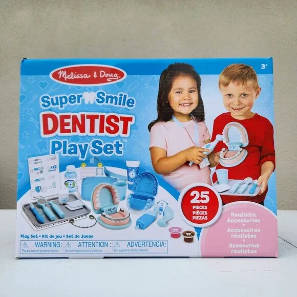 NEW Melissa & Doug Dentist Dental Pretend Play Teeth Set 25-piece Includes set o