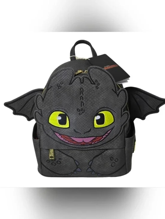 Loungefly Toothless How to Train Your Dragon Cosplay Mini Backpack NWT