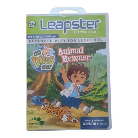 LeapFrog Leapster (1 & 2)  Game: Go Diego Go! Animal Rescuer (ages 4 - 7)