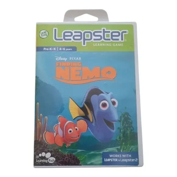 LeapFrog Leapster Disney Pixar FINDING NEMO Learning Game 4-6 years Pre-K-K