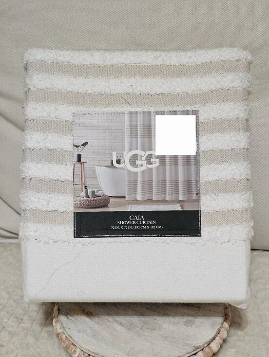 NWT $95 UGG shower curtain CAIA 72