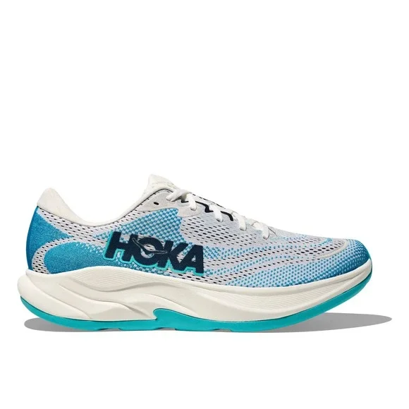 Hoka One One Rincon 4 Mens Sz 11 Frost/ Skyward Blue Running Shoes 1155130 FSK