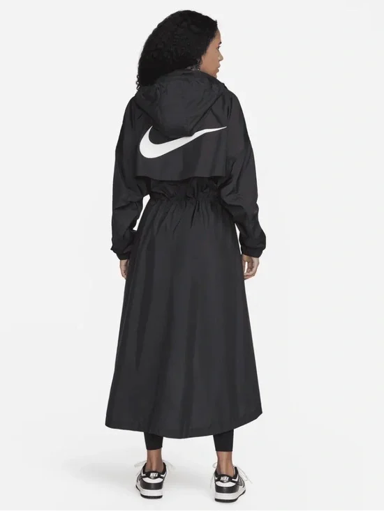 Nike Sportswear Essential Trench Coat Jacket with hoodie