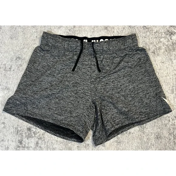 Nike Dri-Fit Attack Shorts Womens Small Running Training Walking Heather Gray