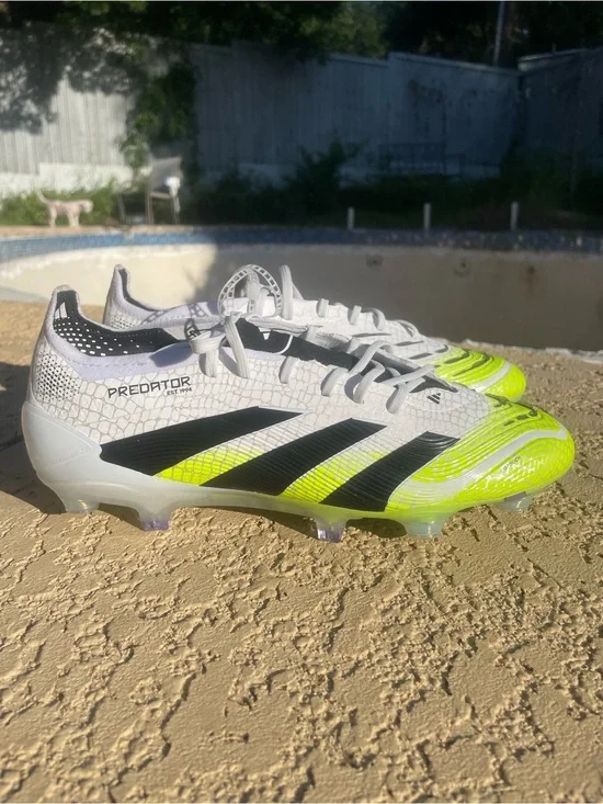 adidas Predator Elite SG Cloud White Core Black Lucid Lemon 6M/7W NEW!