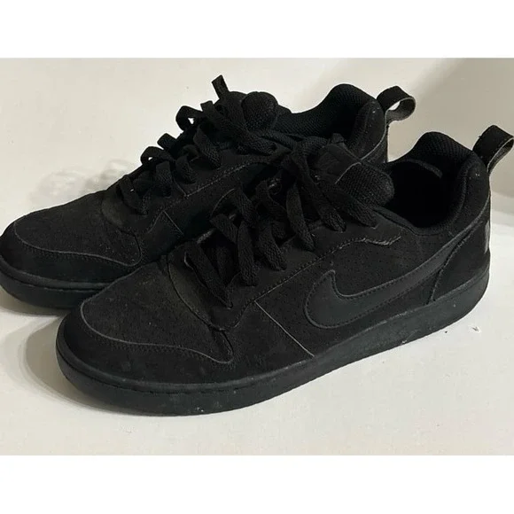 Nike Court Borough Low (size 8) Tripple Black Color Way (2016)