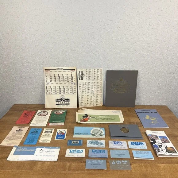 Vintage‎ Disneyland/Disney World Employee Cast Member Admission Pass & More!