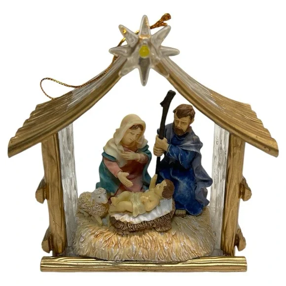 Vintage Avon 2000 Divine Nativity Ornament Non‎ Replaceable Button Cell Battery