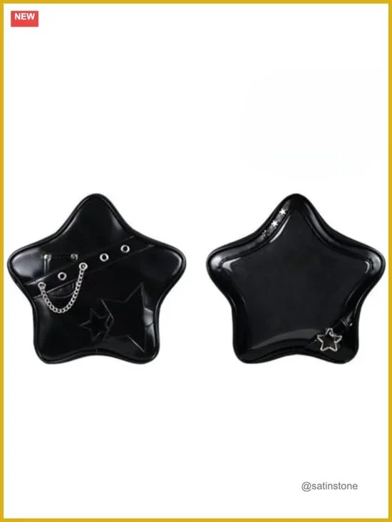 PU Leather Ita Backpack with Clear Display Window for Pins and Badges