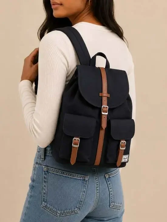 Herschel Supply Co. Dawson Backpack in Black with Tan Details