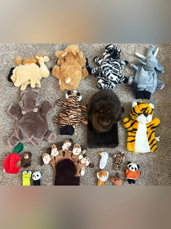 Multiple Plush Animal Hand Puppet - Kids Toys