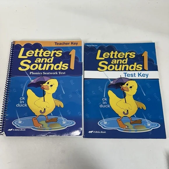 Abeka Letters And Sounds 1 Seatwork Text Teacher Key 1st Grade & Test Key