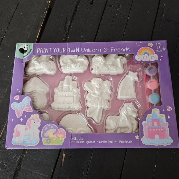 Paint Your Own Unicorn & Friends Set NWT Fairy Girl Gift Idea Arts Crafts Create