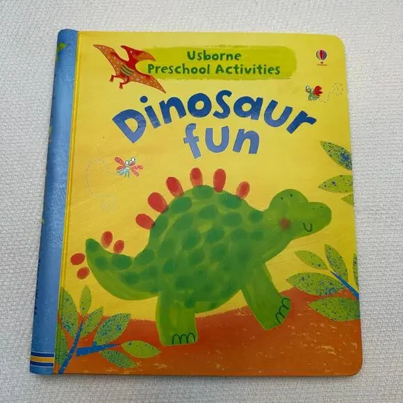 Usbourne dinosaur fun spiral bound book