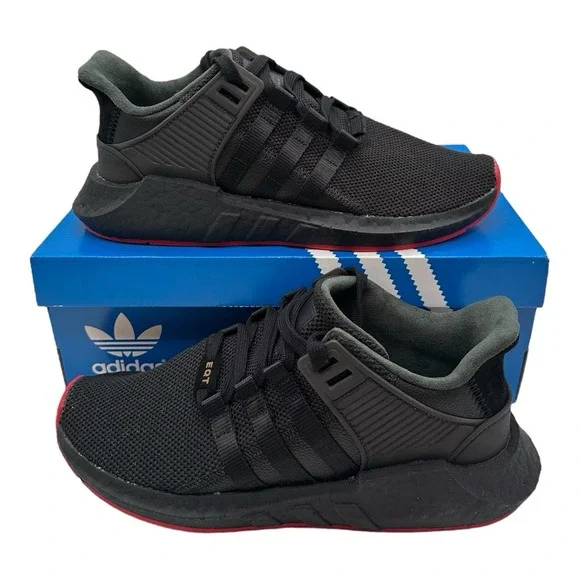 Adidas EQT‎ Support 93/17 Red Carpet Pack Shoes Mens Sz 9 Black Sneakers CQ2394