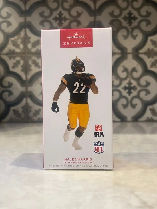 Hallmark Keepsake Najee Harris Black & Gold Steelers Collector’s Ornament-2023