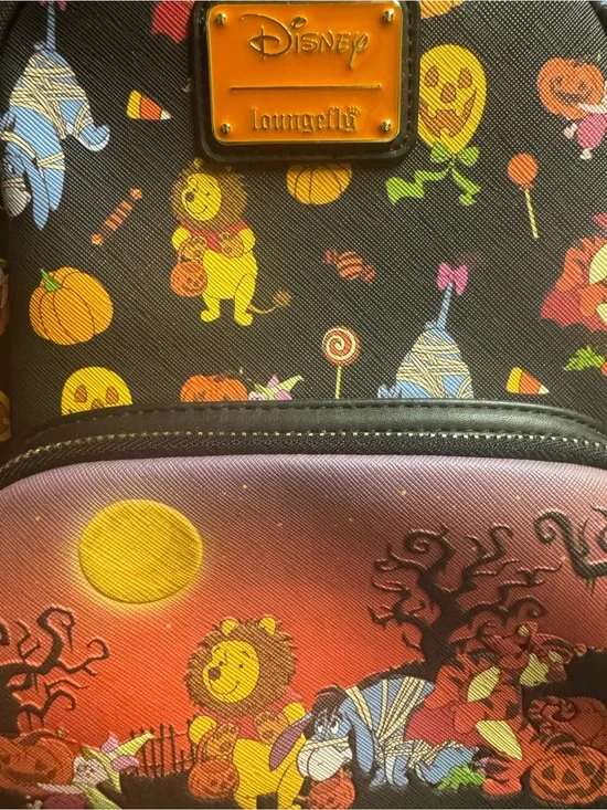 Disney x Loungefly Halloween Winnie the Pooh Mini Backpack & Wallet Set