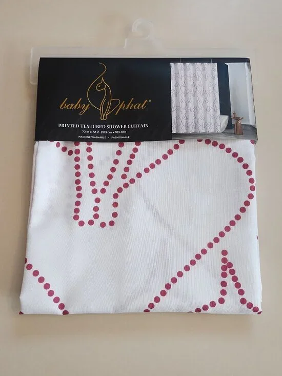 Baby phat shower curtain