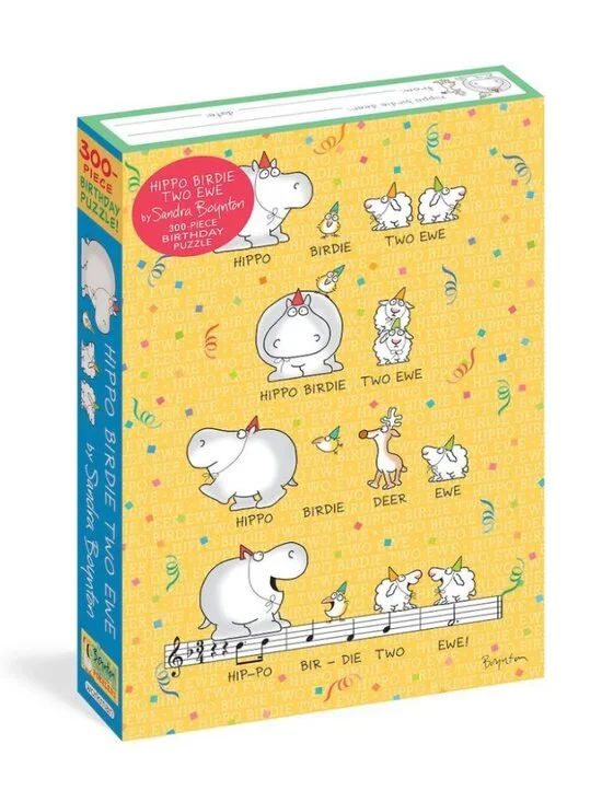 2/$18 💥🆕 Hippo Birdie Two Ewe: 300 Piece Workman Birthday Puzzle | 5352