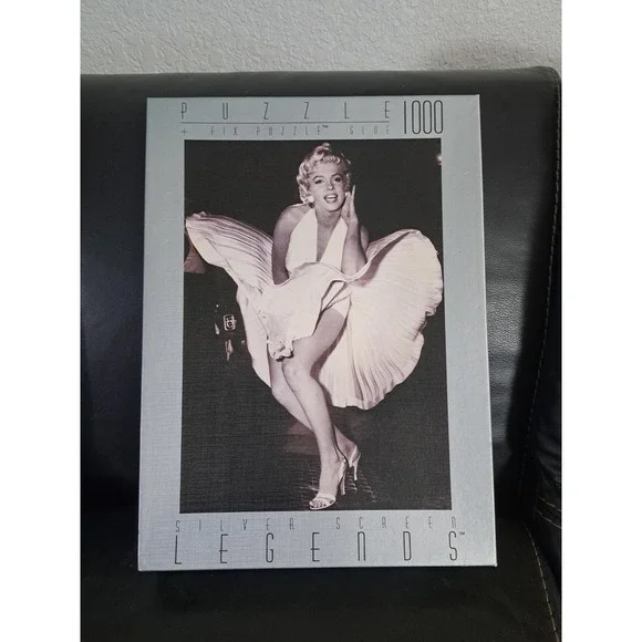 Marilyn Monroe Silver Screen Legends Puzzle + Glue (1000 Pc) Fink & Co. 1995 NEW