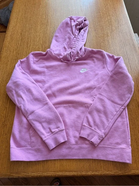 Nike Lavender Pink Hooded Pullover Sweatshirt
