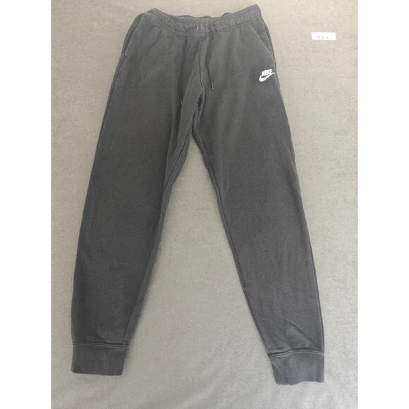 Nike Womens Small Black Jogger Sweatpants Drawstring Athletic Lounge Pants