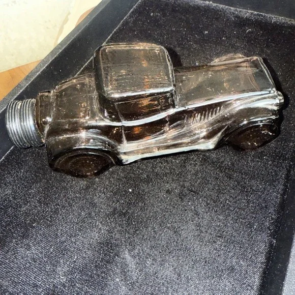 1978 Avon Sterling Six Deep Woods Aftershave Car Bottle‎ Silver Empty 4884